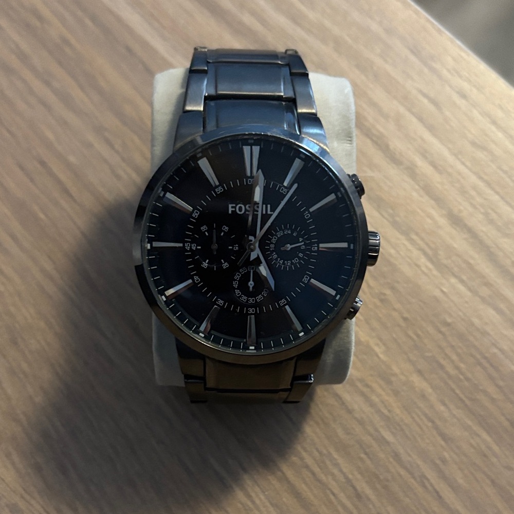 Fossil Dark Gray Chronograph Watch